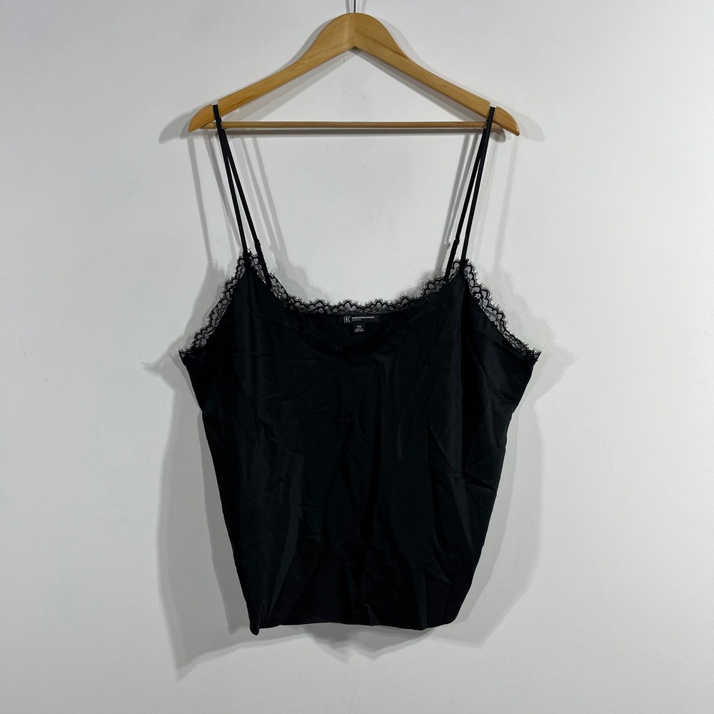 INC VTG Y2K Babydoll Indie Lace Trim Satin Camisole Womens XXL Fairy Grunge